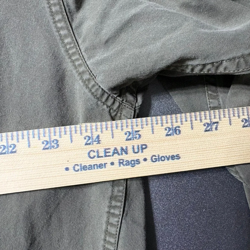 Eddie Bauer Legend Elkhorn Shirt Mens XL Olive Green Cotton Long Sleeve Workwear - Picture 6 of 9